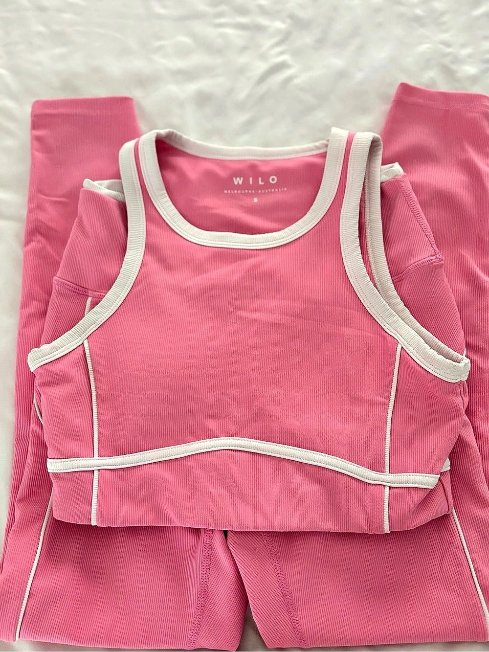 NWOT WILO Matching Set, Ribbed Activewear - Picture 3 of 5